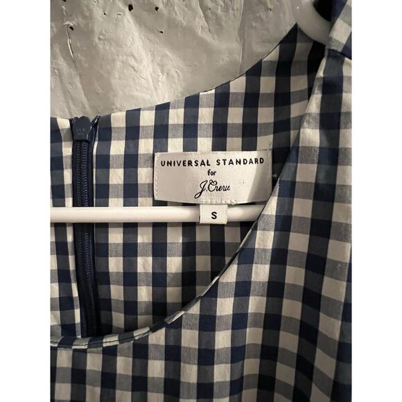 Universal Standard For J Crew Gingham Poplin Dress Size Small cottage core - Picture 2 of 5